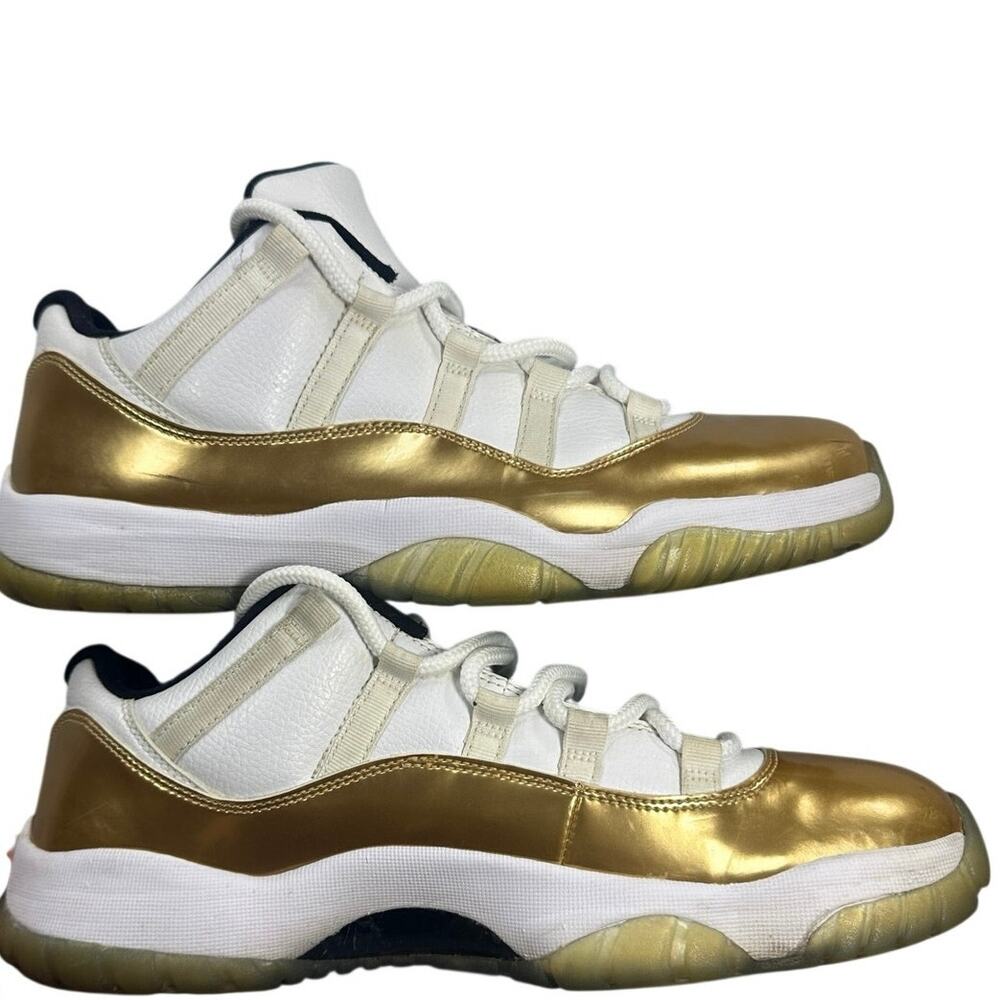 Jordan 11 Retro Low Closing Ceremony Metallic Gold 2016 Mens Size 11 528895-103⁠